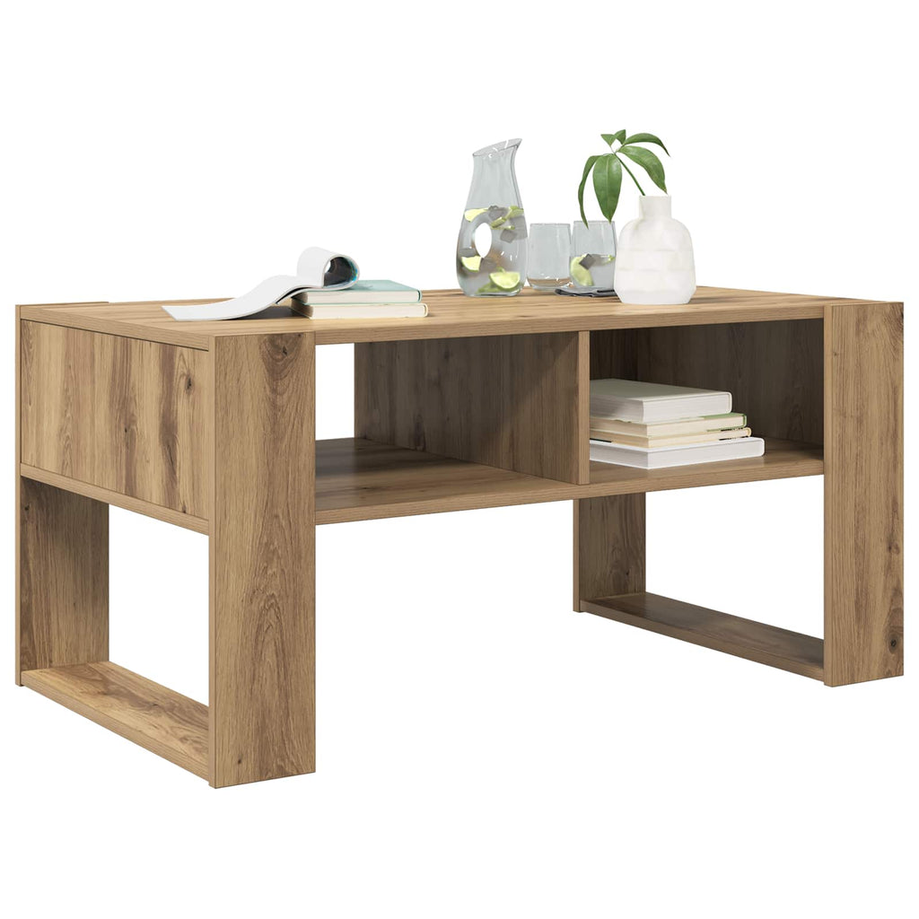 vidaXL Stolik kawowy Dąb rzemieślniczy 92 x 53 x 45 cm