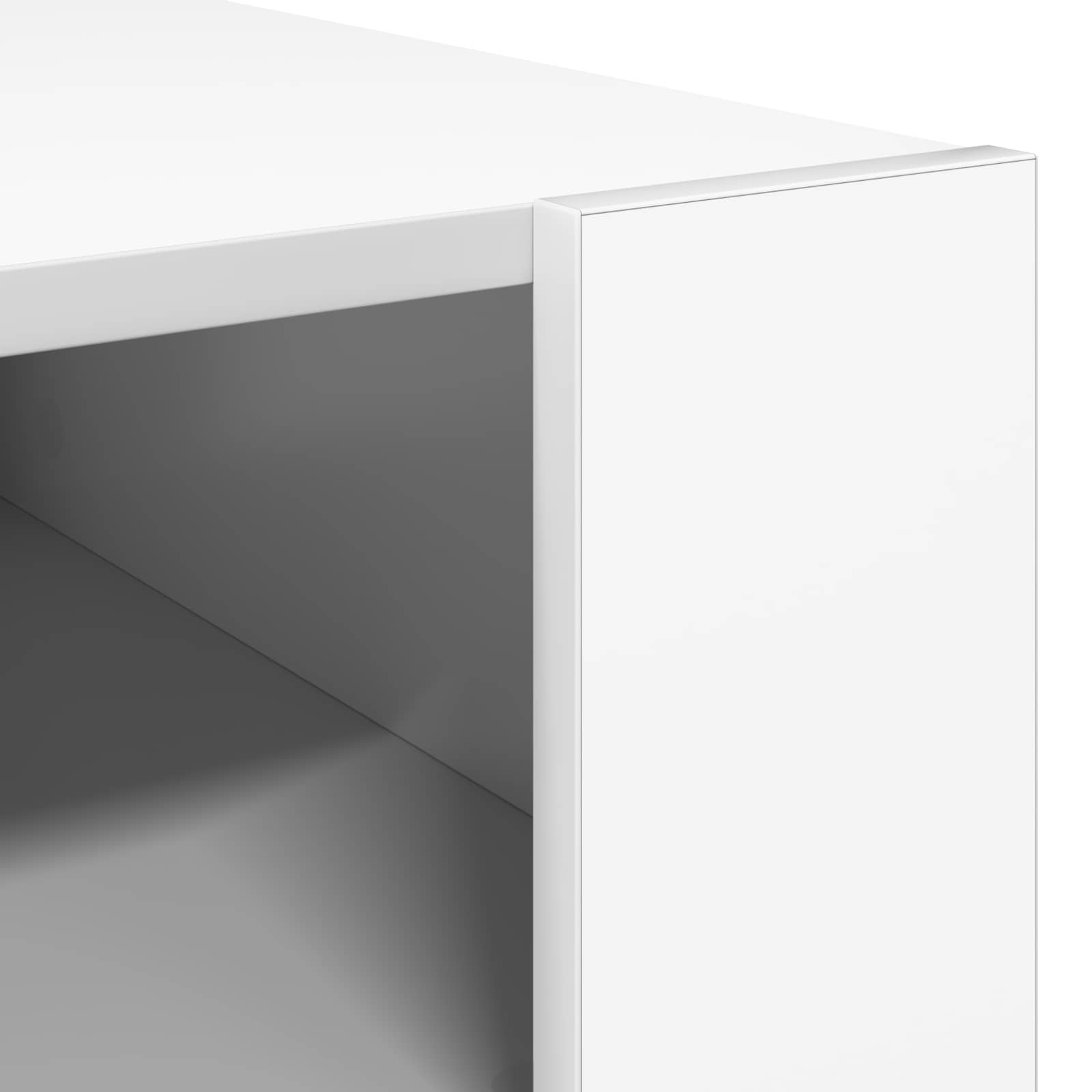 vidaXL Stolik kawowy Biały 66 x 53 x 45 cm Materiał drewnopochodny