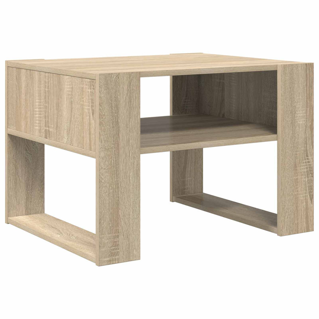 vidaXL Stolik kawowy z przechowywaniem Dąb Sonoma 66 x 53 x 45 cm