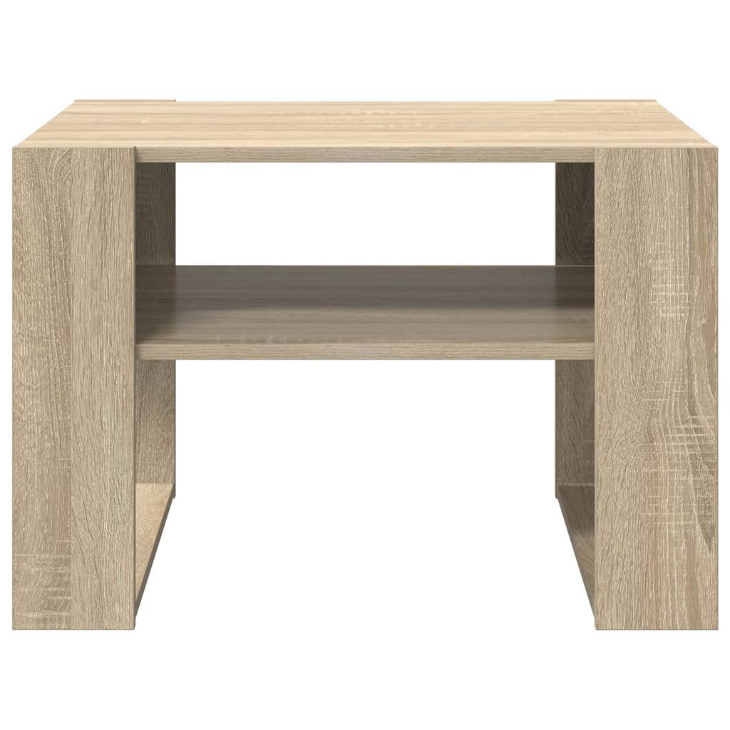 vidaXL Stolik kawowy z przechowywaniem Dąb Sonoma 66 x 53 x 45 cm