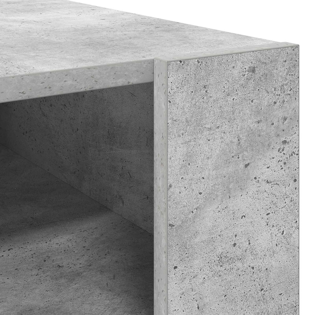 vidaXL Stolik kawowy z przechowywaniem Betonowy szary 66 x 53 x 45 cm