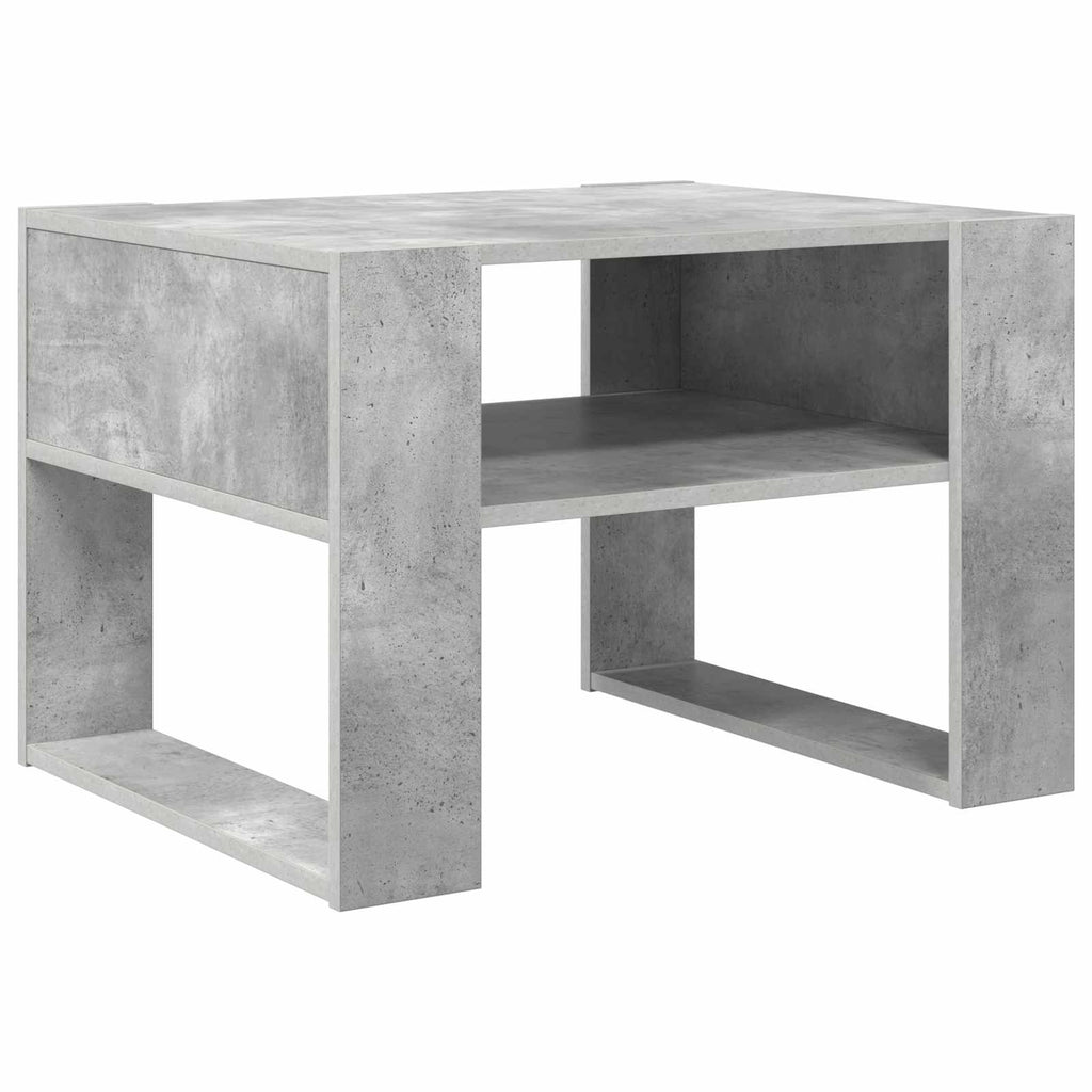 vidaXL Stolik kawowy z przechowywaniem Betonowy szary 66 x 53 x 45 cm