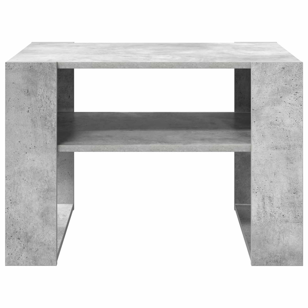 vidaXL Stolik kawowy z przechowywaniem Betonowy szary 66 x 53 x 45 cm
