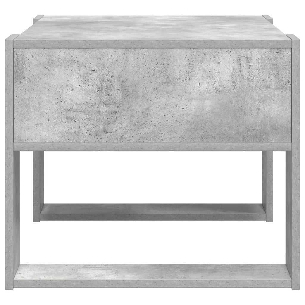 vidaXL Stolik kawowy z przechowywaniem Betonowy szary 66 x 53 x 45 cm