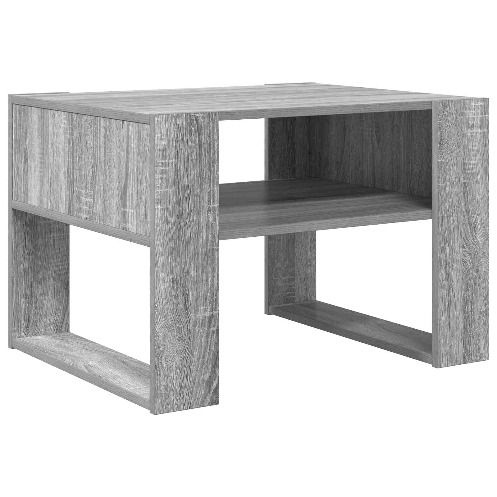 vidaXL Stolik kawowy z przechowywaniem Szary Sonoma 66 x 53 x 45 cm