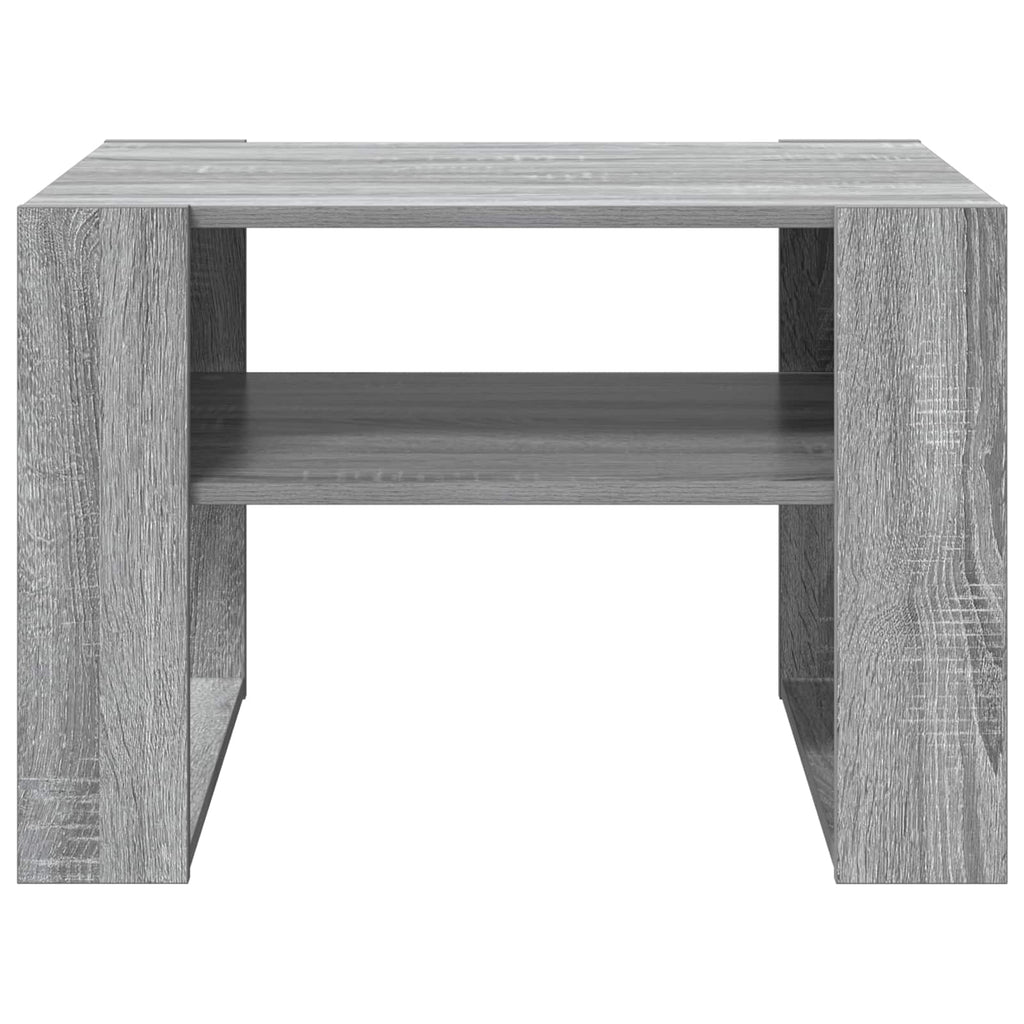 vidaXL Stolik kawowy z przechowywaniem Szary Sonoma 66 x 53 x 45 cm