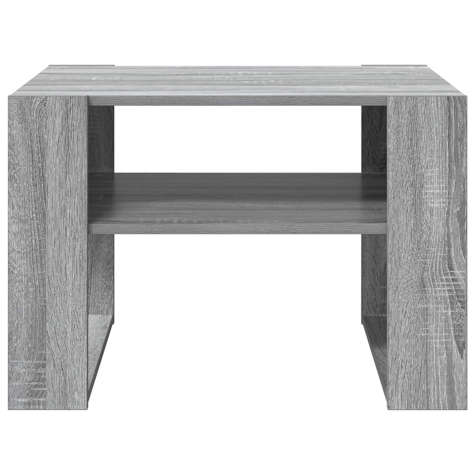vidaXL Stolik kawowy z przechowywaniem Szary Sonoma 66 x 53 x 45 cm