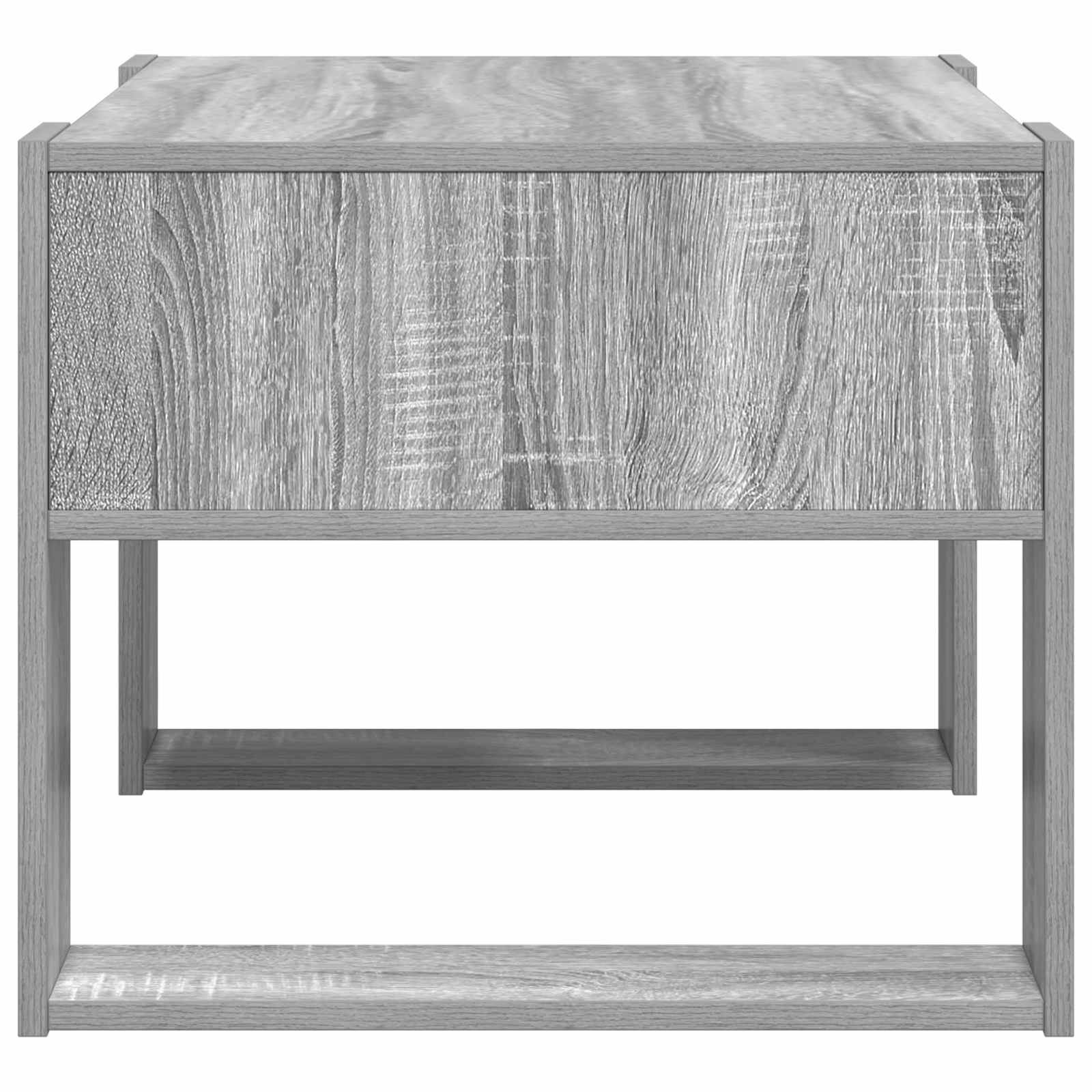 vidaXL Stolik kawowy z przechowywaniem Szary Sonoma 66 x 53 x 45 cm