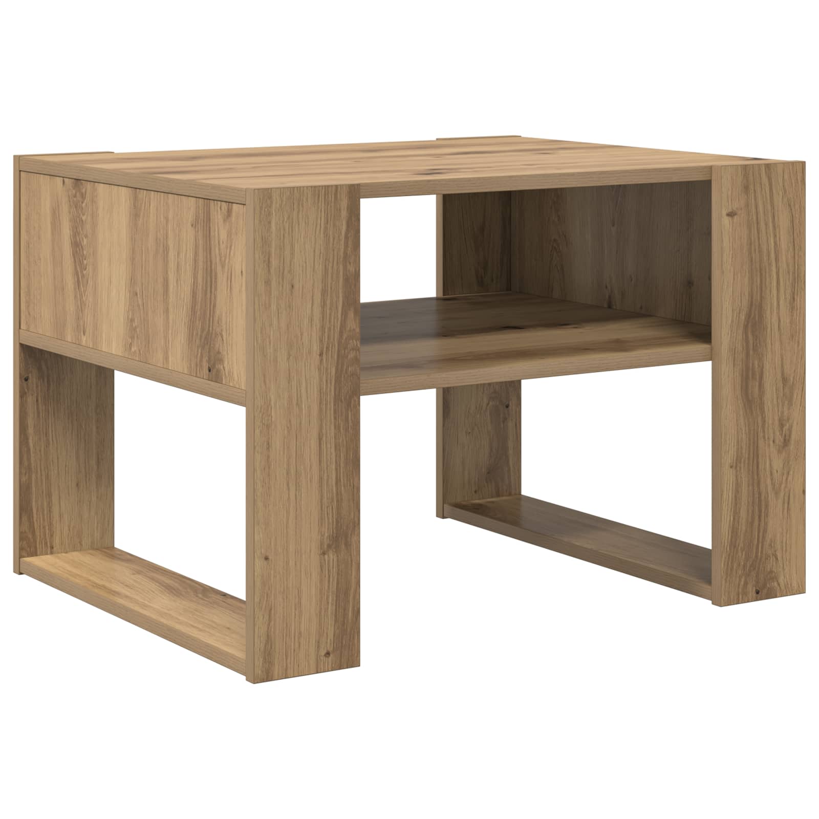 vidaXL Stolik kawowy Dąb rzemieślniczy 66 x 53 x 45 cm