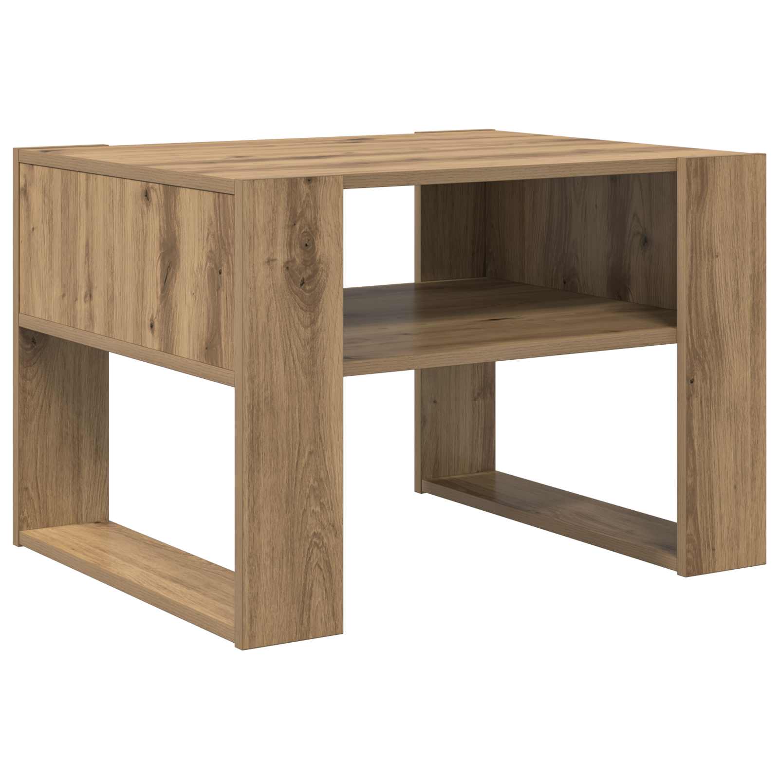 vidaXL Stolik kawowy Dąb rzemieślniczy 66 x 53 x 45 cm