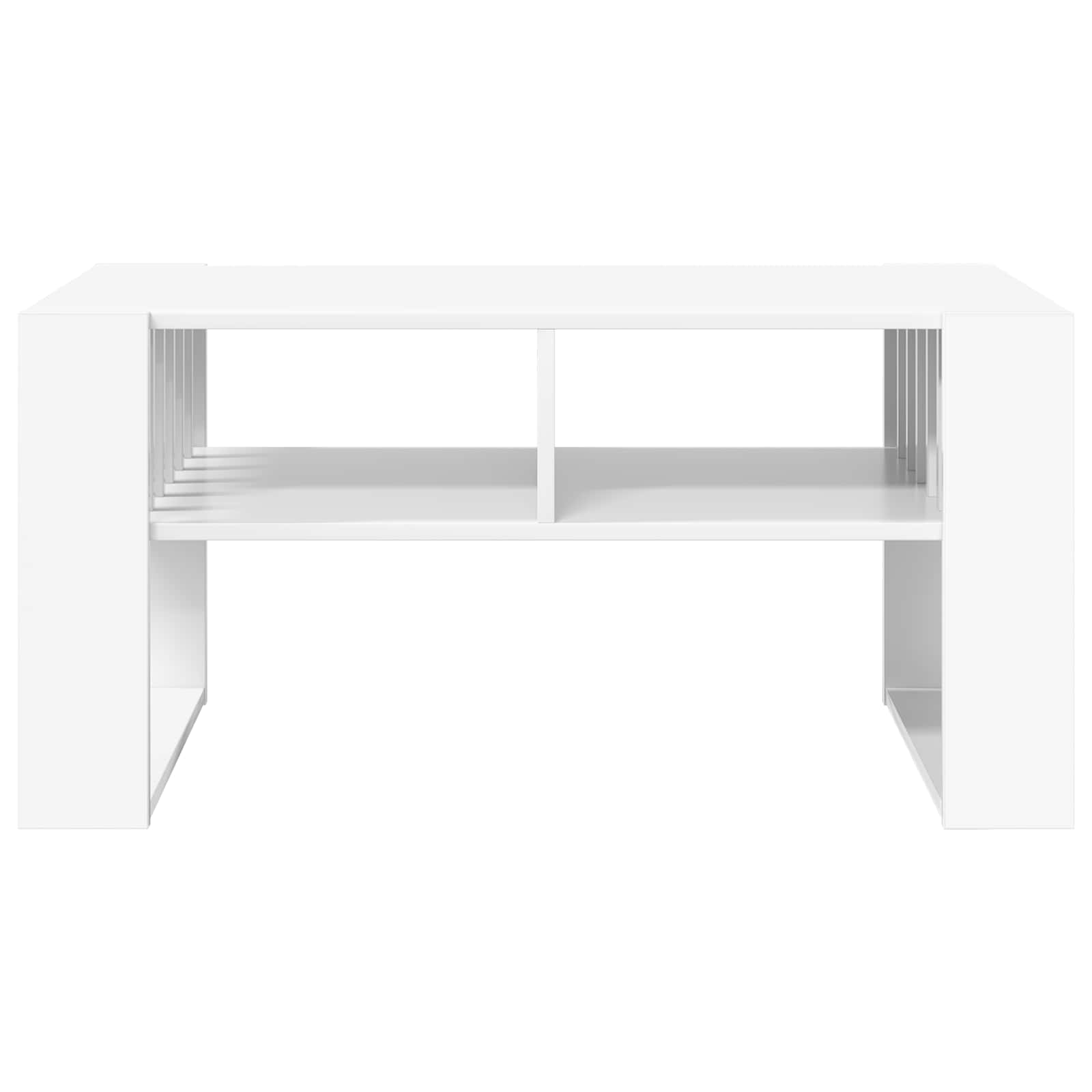 vidaXL Stolik kawowy Biały 92 x 49,5 x 45 cm Materiał drewnopochodny