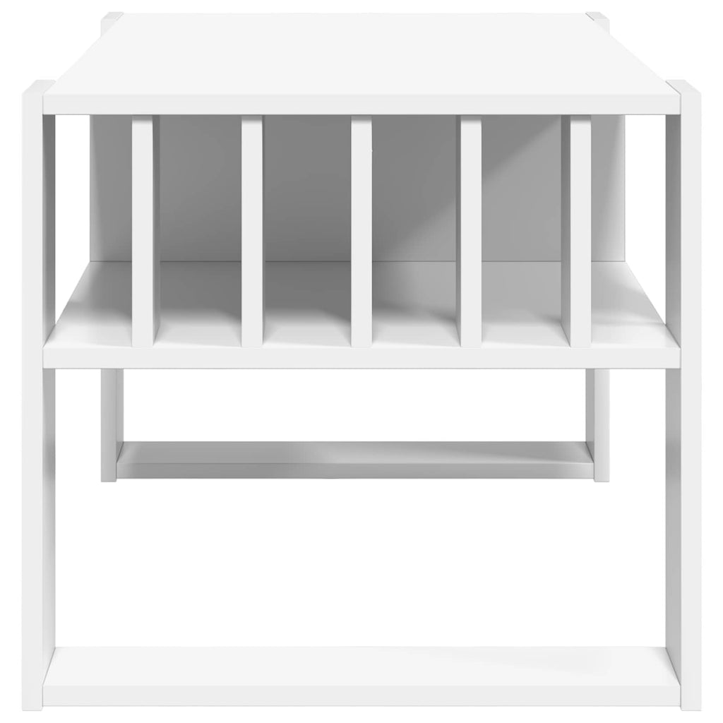 vidaXL Stolik kawowy Biały 92 x 49,5 x 45 cm Materiał drewnopochodny