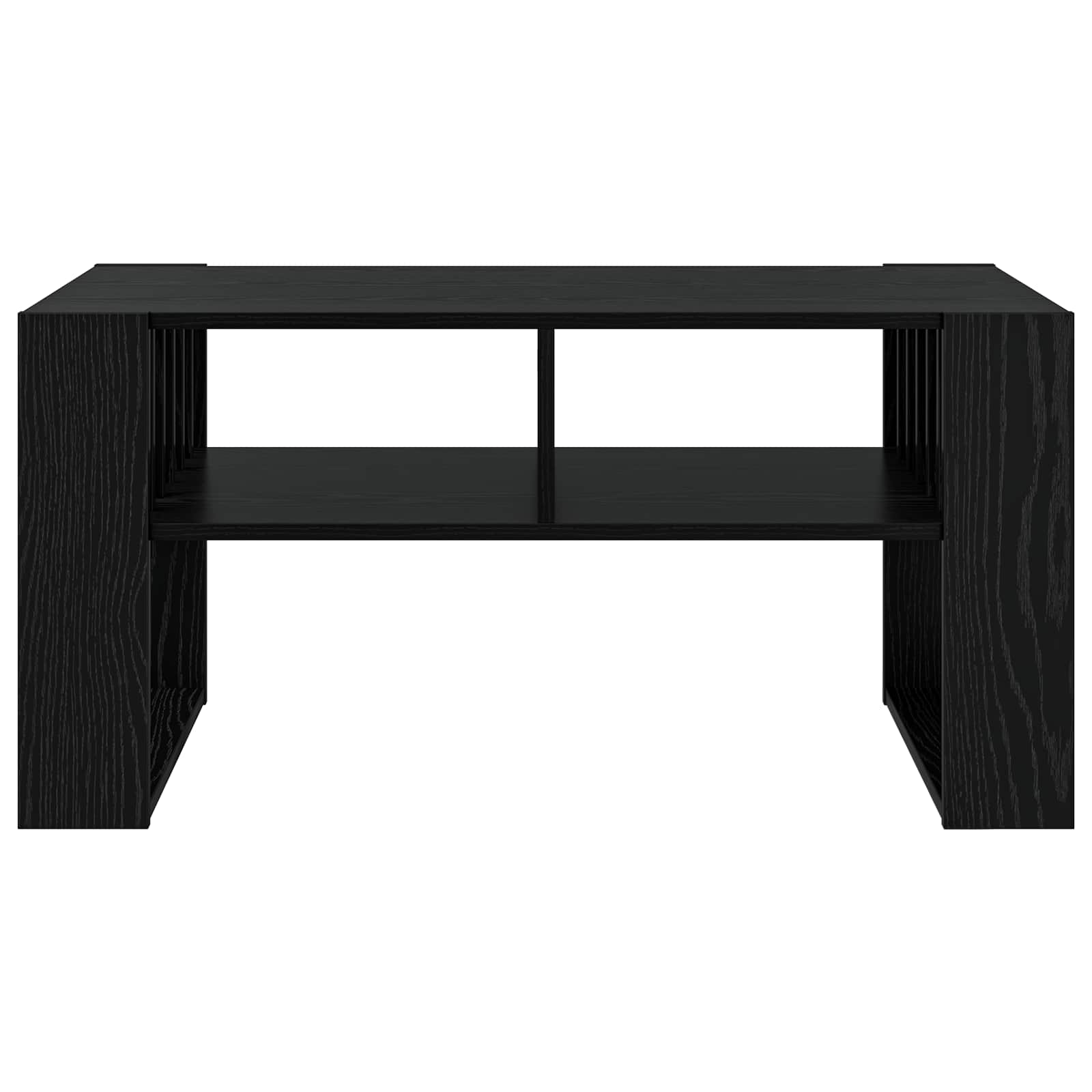 vidaXL Stolik kawowy Czarny Dąb 92 x 49,5 x 45 cm