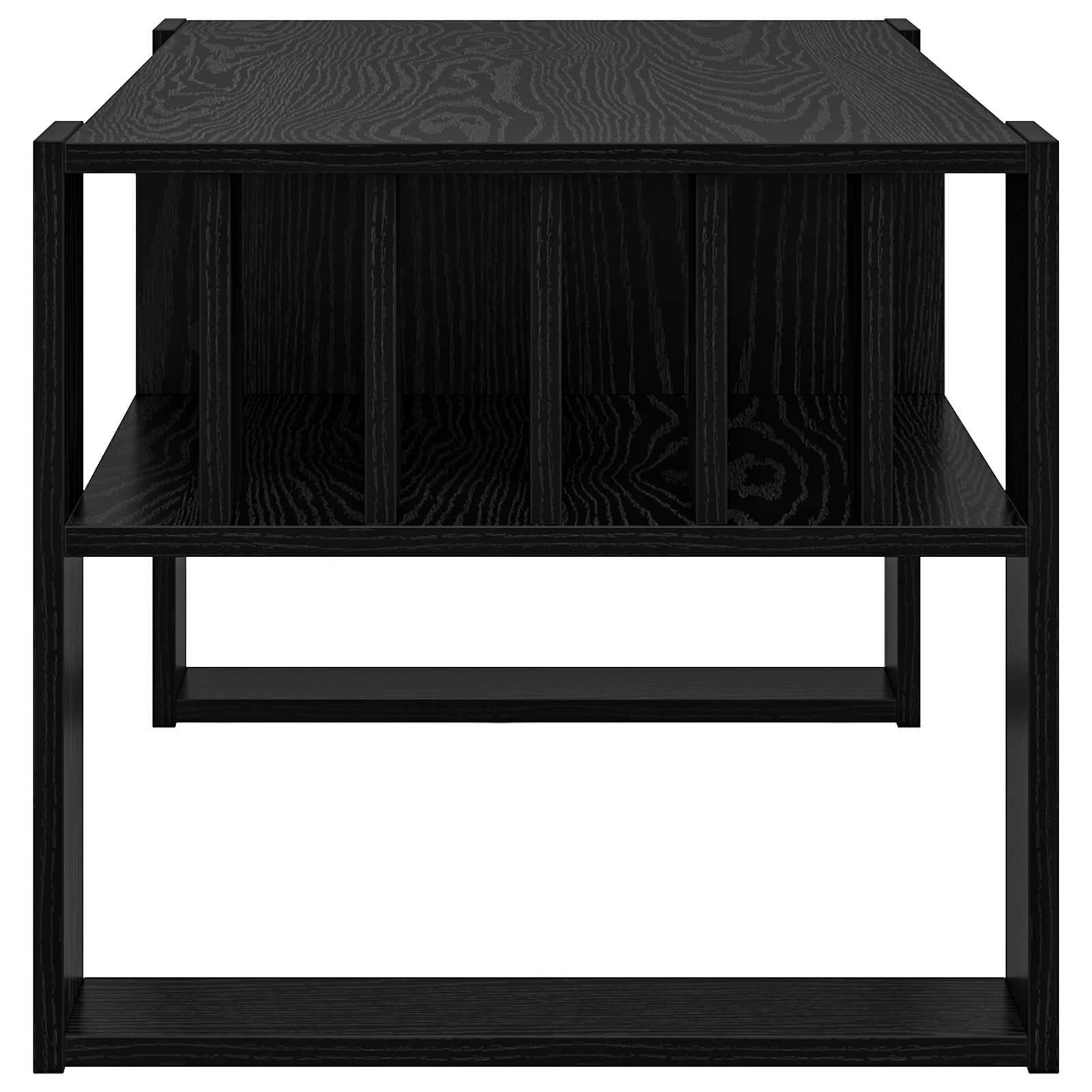 vidaXL Stolik kawowy Czarny Dąb 92 x 49,5 x 45 cm