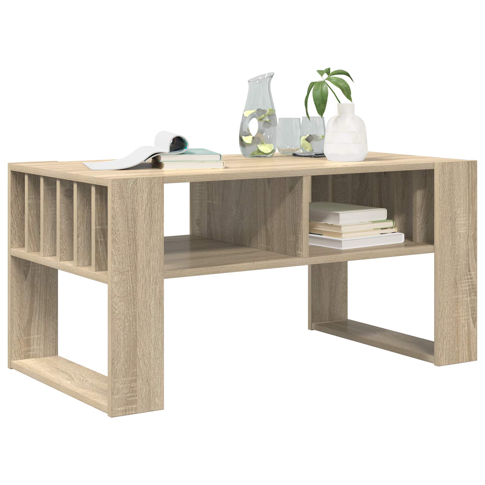 vidaXL Stolik kawowy Dąb Sonoma 92 x 49,5 x 45 cm