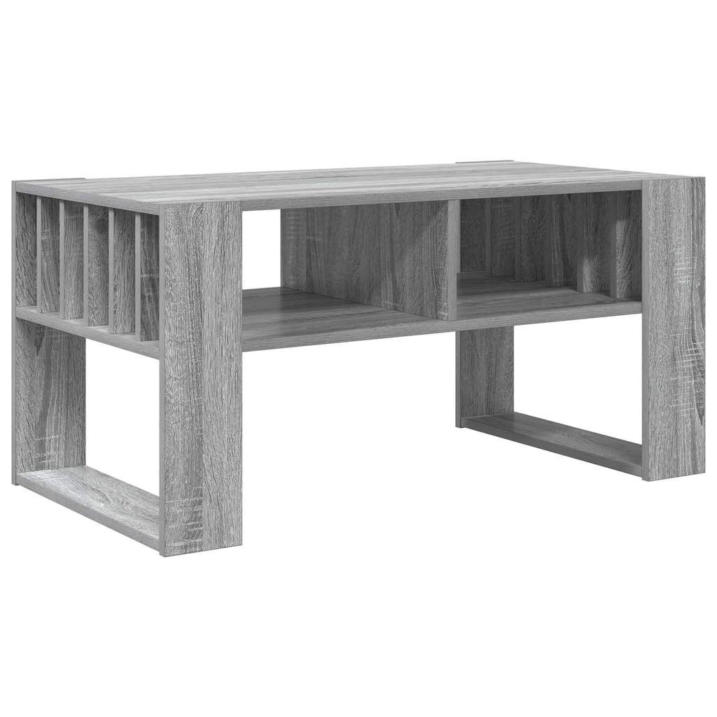 vidaXL Stolik kawowy Szary Sonoma 92 x 49,5 x 45 cm