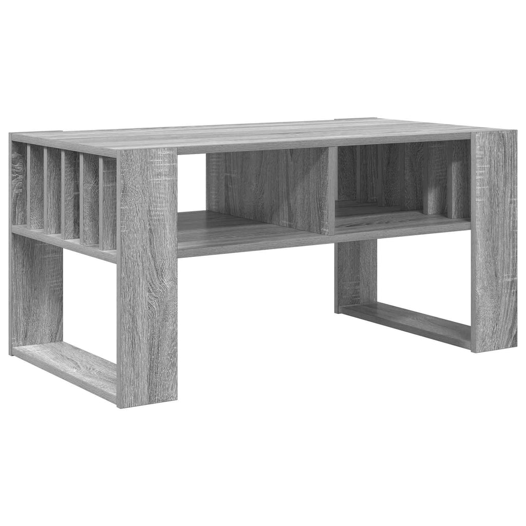 vidaXL Stolik kawowy Szary Sonoma 92 x 49,5 x 45 cm