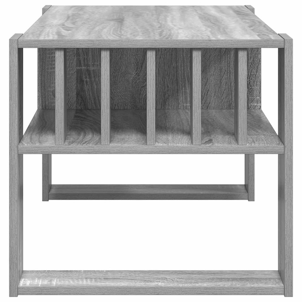 vidaXL Stolik kawowy Szary Sonoma 92 x 49,5 x 45 cm