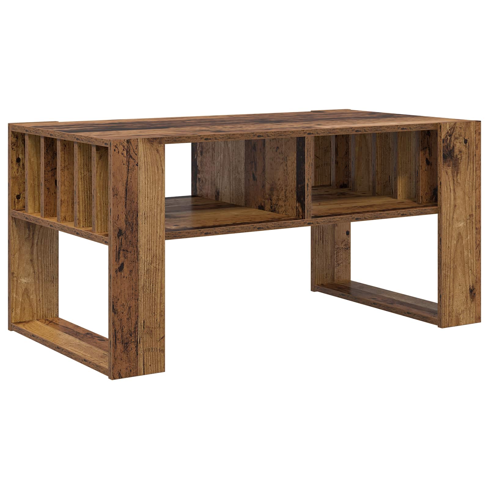 vidaXL Stolik kawowy Stare drewno 92 x 49,5 x 45 cm