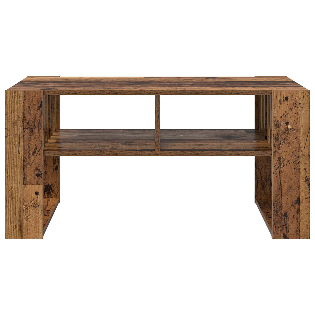vidaXL Stolik kawowy Stare drewno 92 x 49,5 x 45 cm
