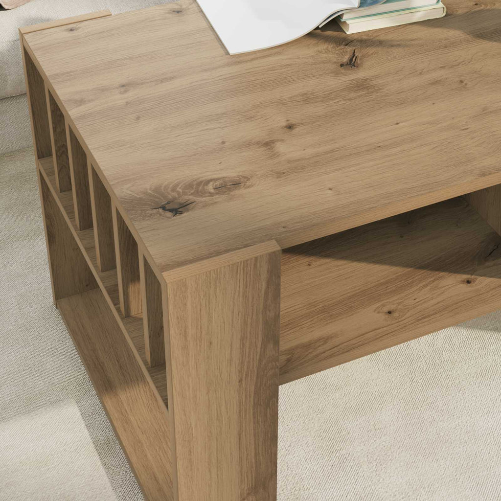 vidaXL Stolik kawowy Dąb rzemieślniczy 92 x 49,5 x 45 cm