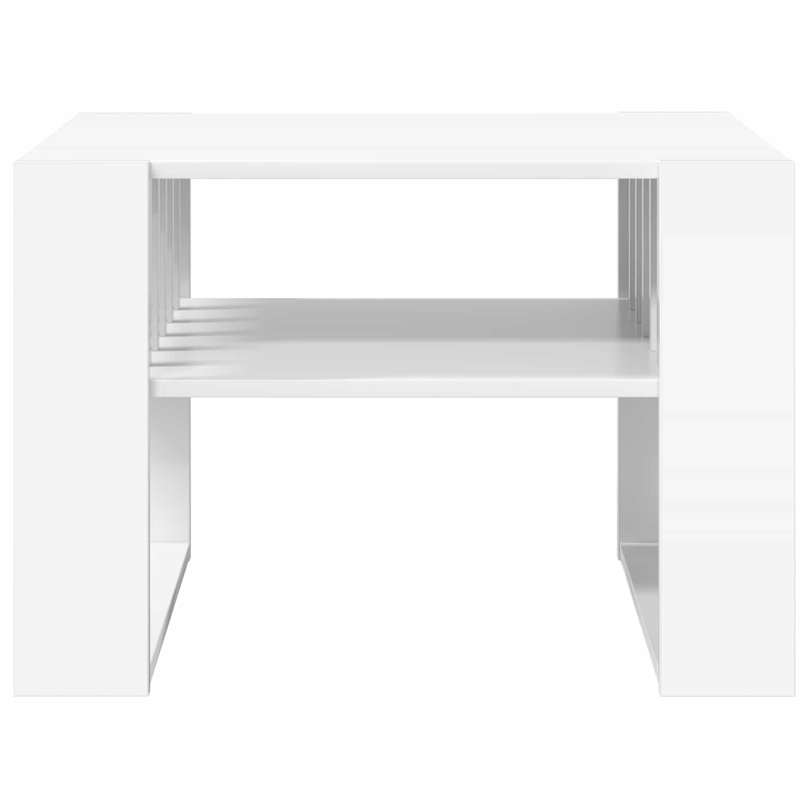 vidaXL Stolik kawowy Biały 66 x 49,5 x 45 cm Materiał drewnopochodny