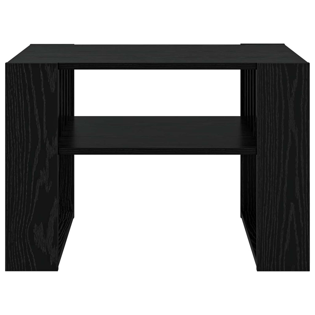 vidaXL Stolik kawowy Czarny Dąb 66 x 49,5 x 45 cm