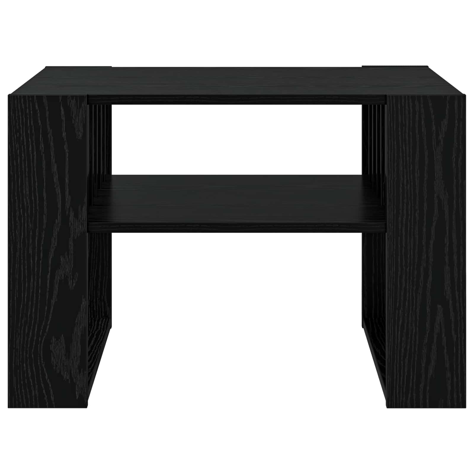 vidaXL Stolik kawowy Czarny Dąb 66 x 49,5 x 45 cm