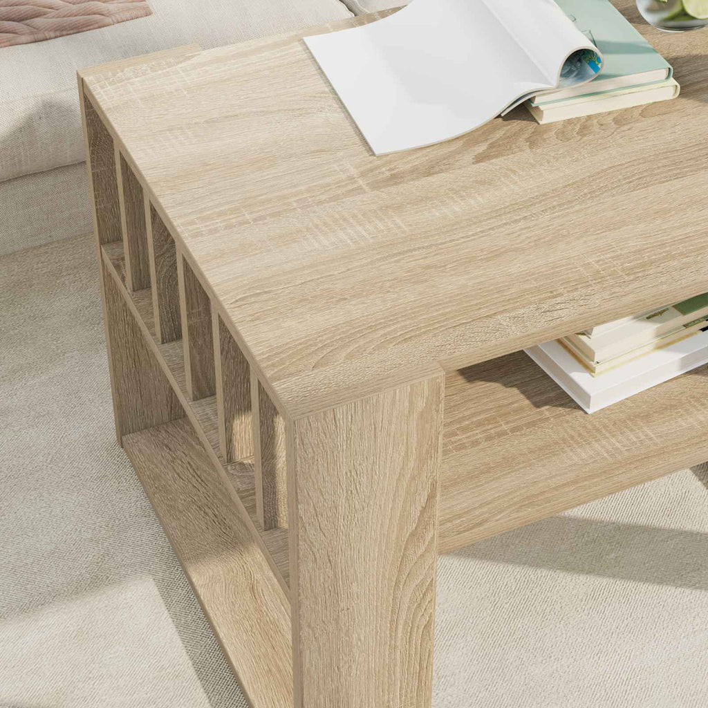 vidaXL Stolik kawowy Dąb Sonoma 66 x 49,5 x 45 cm