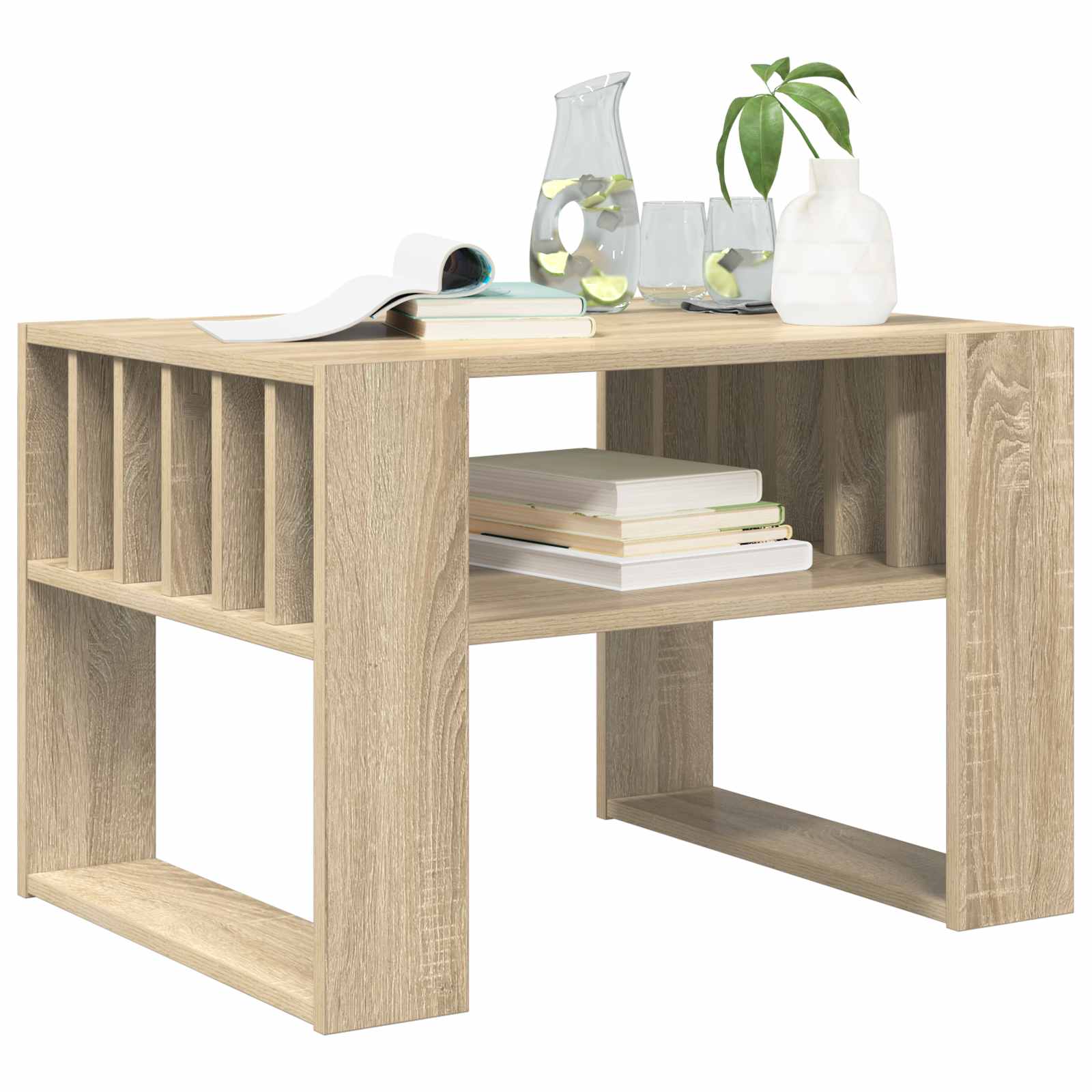 vidaXL Stolik kawowy Dąb Sonoma 66 x 49,5 x 45 cm