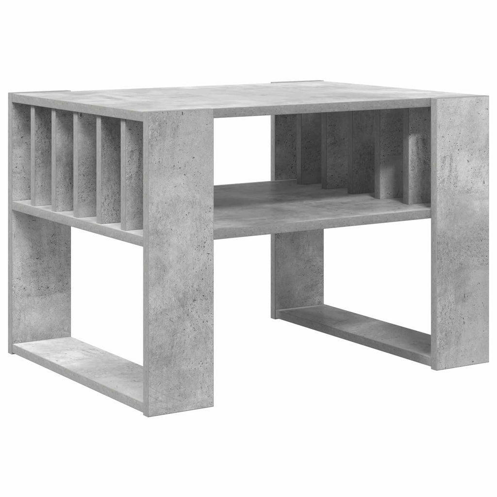 vidaXL Stolik kawowy Betonowy szary 66 x 49,5 x 45 cm