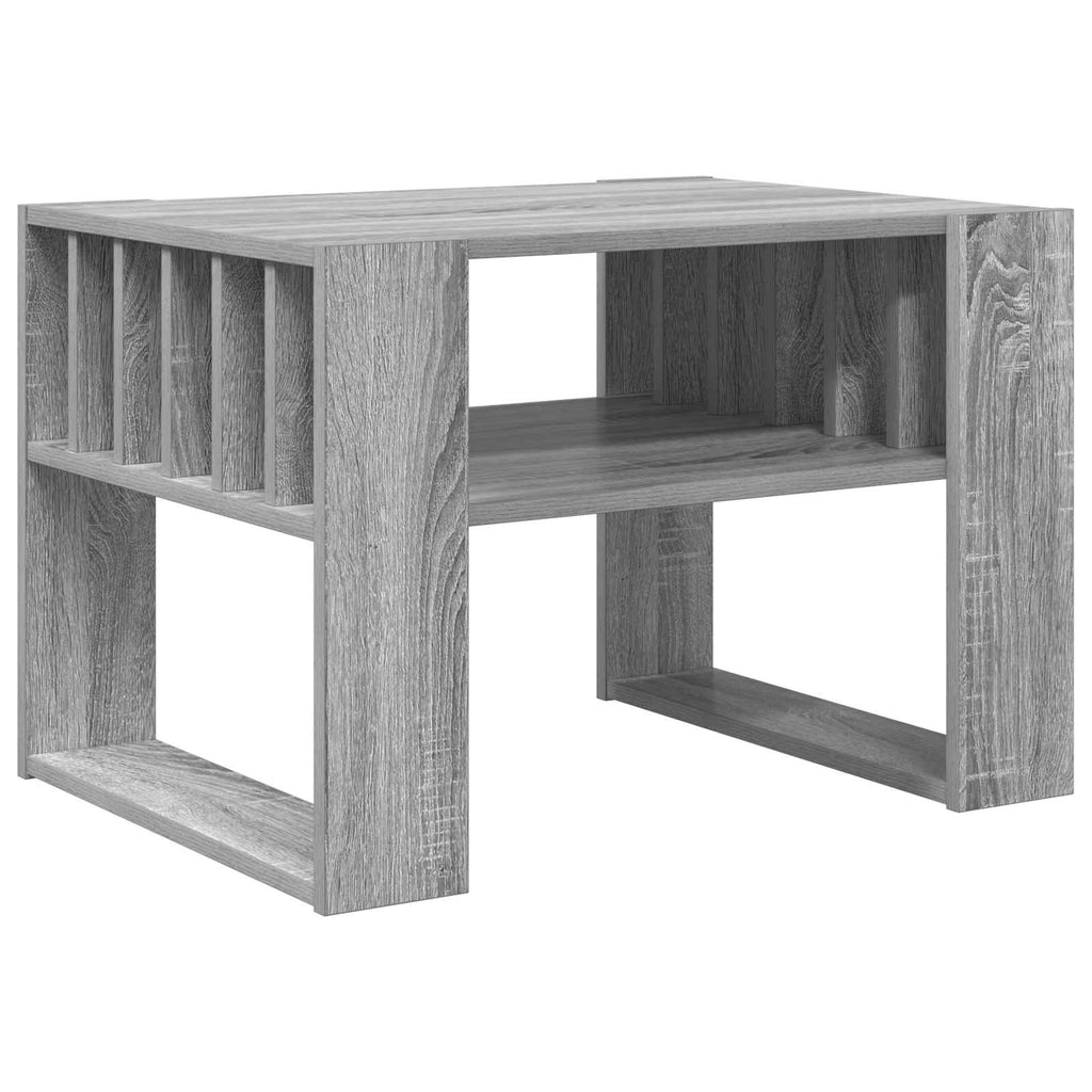 vidaXL Stolik kawowy Szary Sonoma 66 x 49,5 x 45 cm