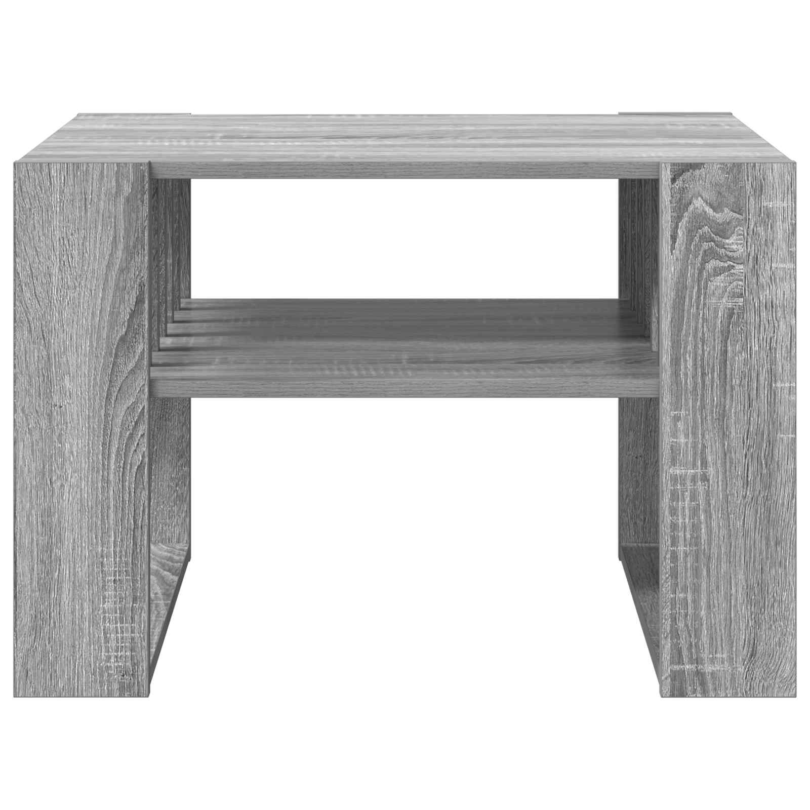 vidaXL Stolik kawowy Szary Sonoma 66 x 49,5 x 45 cm