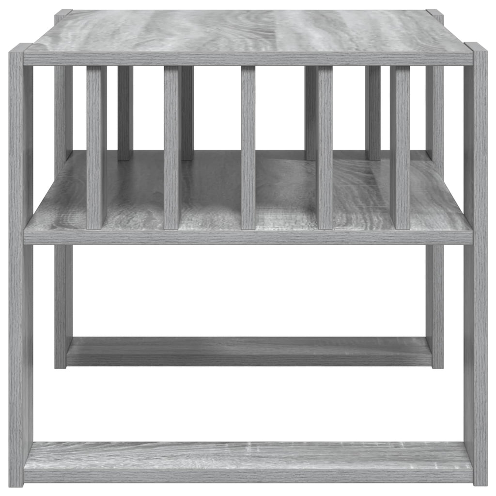 vidaXL Stolik kawowy Szary Sonoma 66 x 49,5 x 45 cm