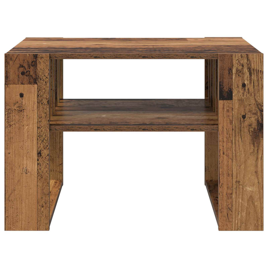 vidaXL Stolik kawowy Stare drewno 66 x 49,5 x 45 cm