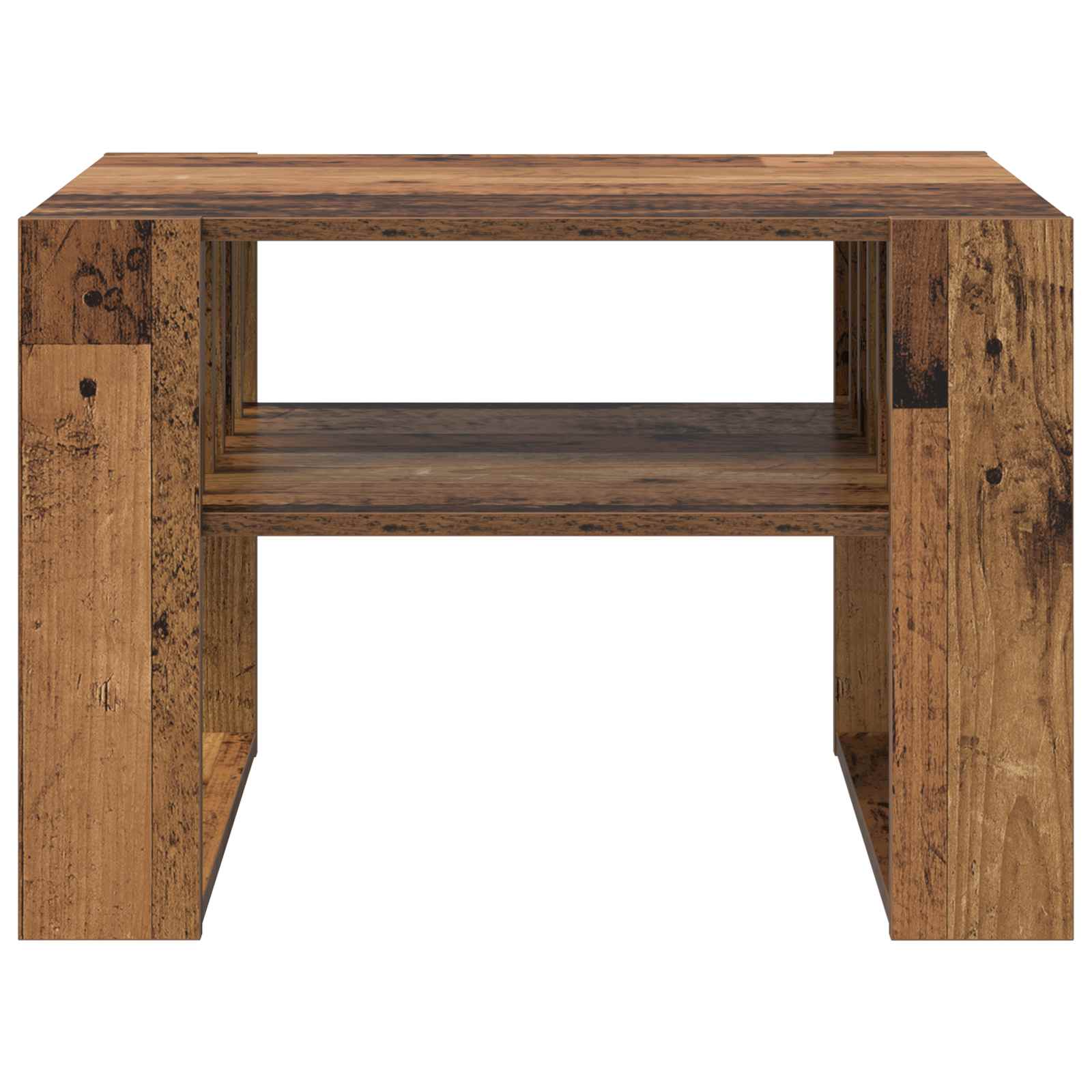 vidaXL Stolik kawowy Stare drewno 66 x 49,5 x 45 cm
