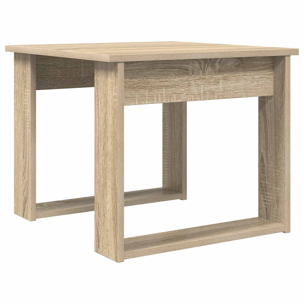 vidaXL Zestaw stolików kawowych 2 pcs Dąb Sonoma