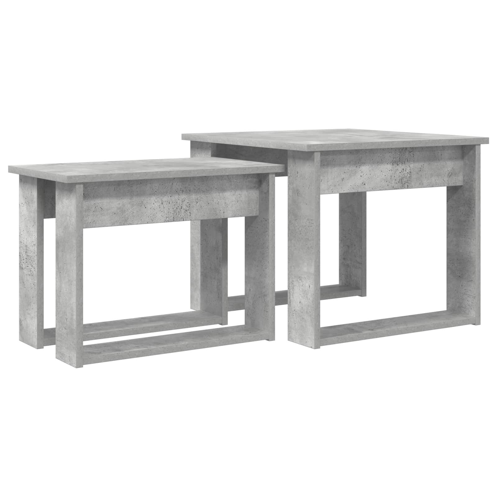 vidaXL Zestaw stolików kawowych 2 pcs Betonowy szary