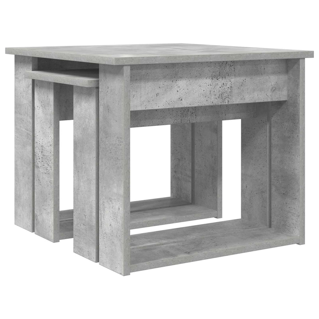 vidaXL Zestaw stolików kawowych 2 pcs Betonowy szary