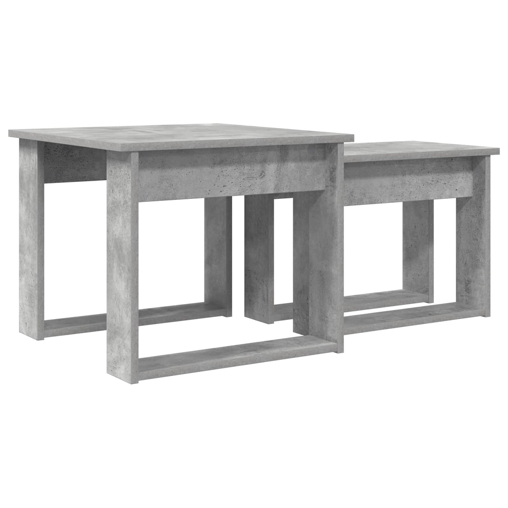 vidaXL Zestaw stolików kawowych 2 pcs Betonowy szary