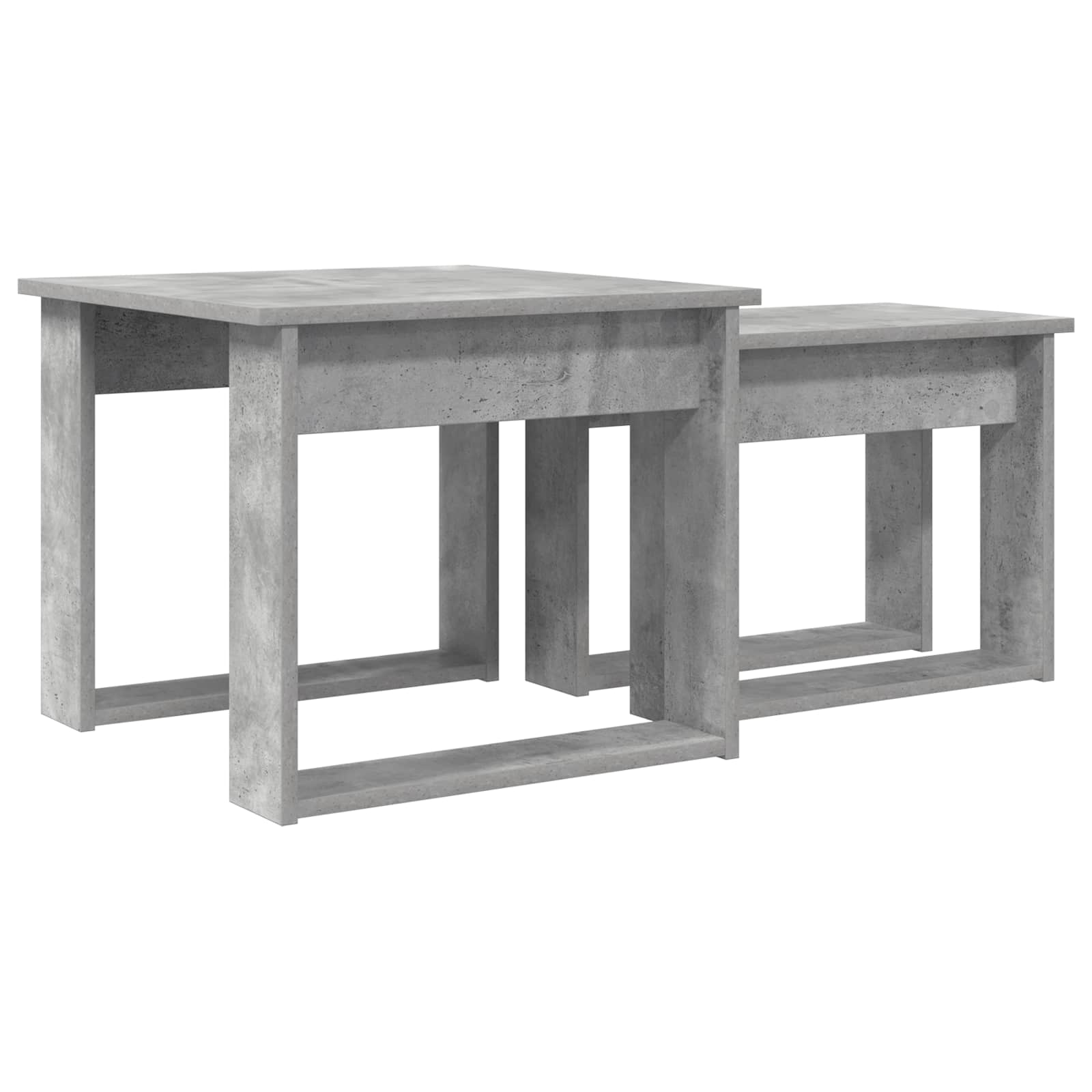 vidaXL Zestaw stolików kawowych 2 pcs Betonowy szary