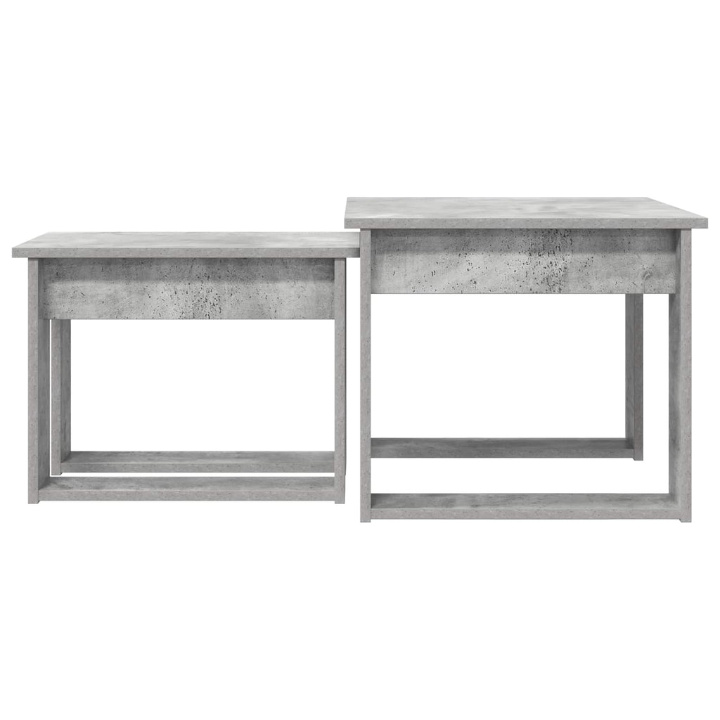 vidaXL Zestaw stolików kawowych 2 pcs Betonowy szary