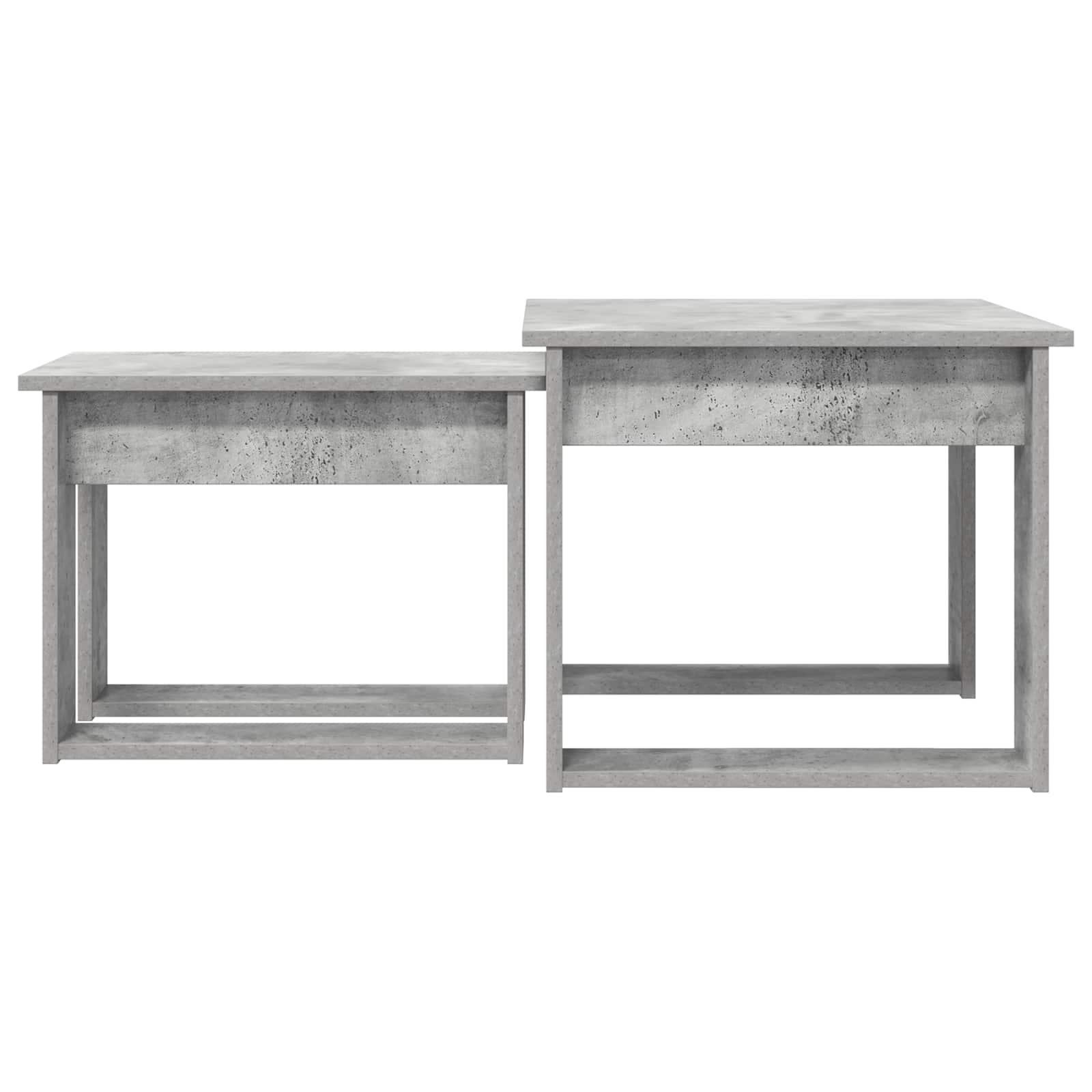 vidaXL Zestaw stolików kawowych 2 pcs Betonowy szary