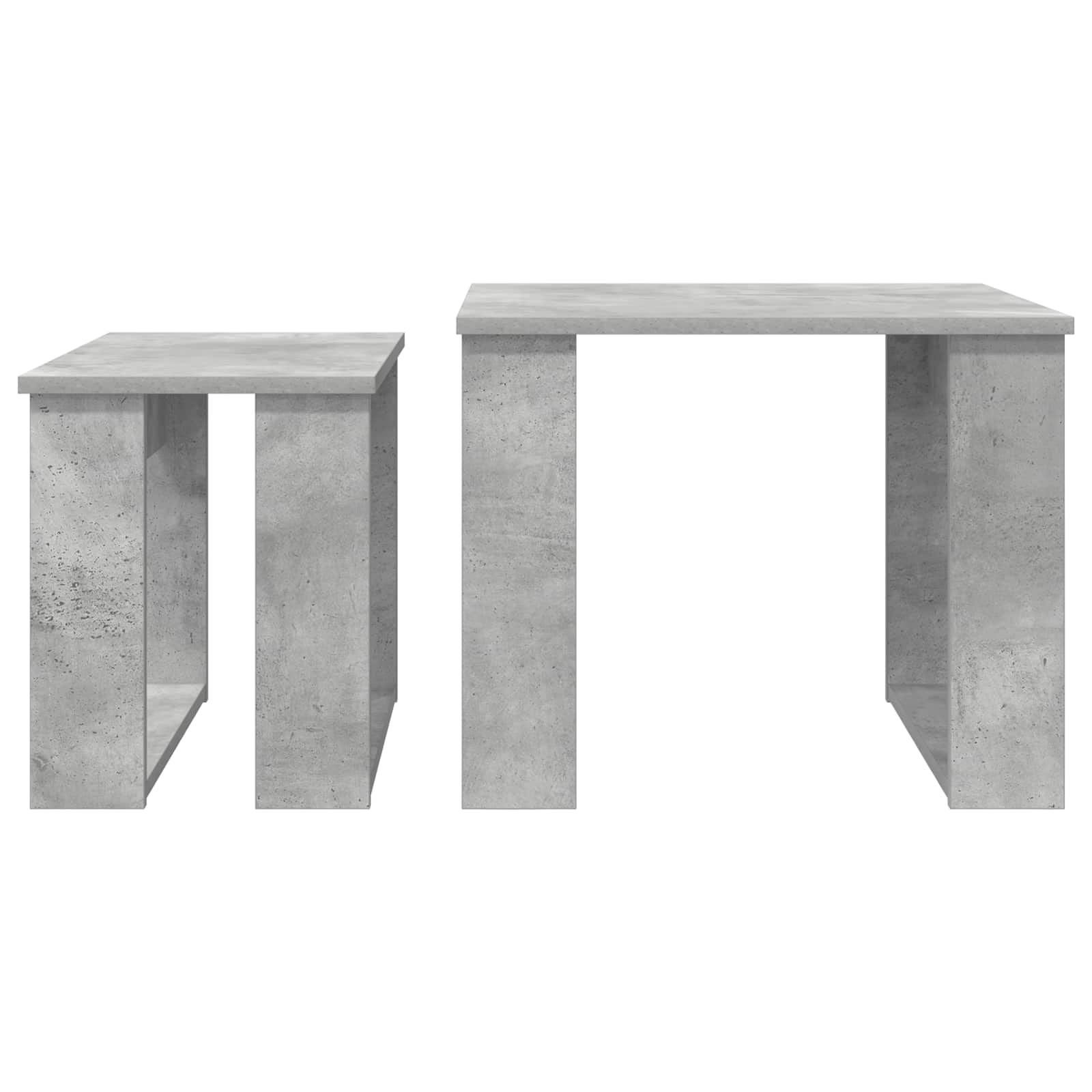 vidaXL Zestaw stolików kawowych 2 pcs Betonowy szary