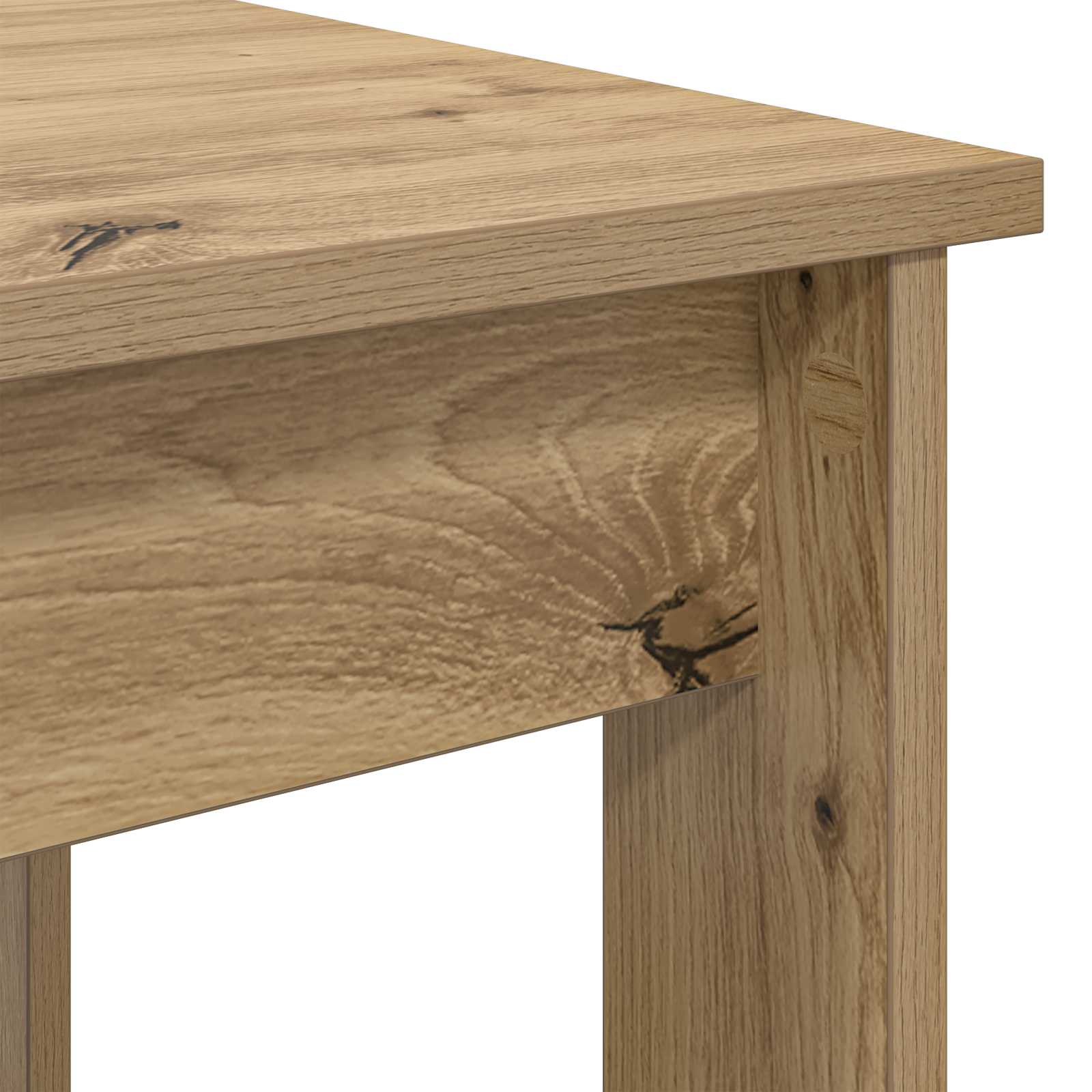 vidaXL Zestaw stolików kawowych 2 pcs Dąb rzemieślniczy