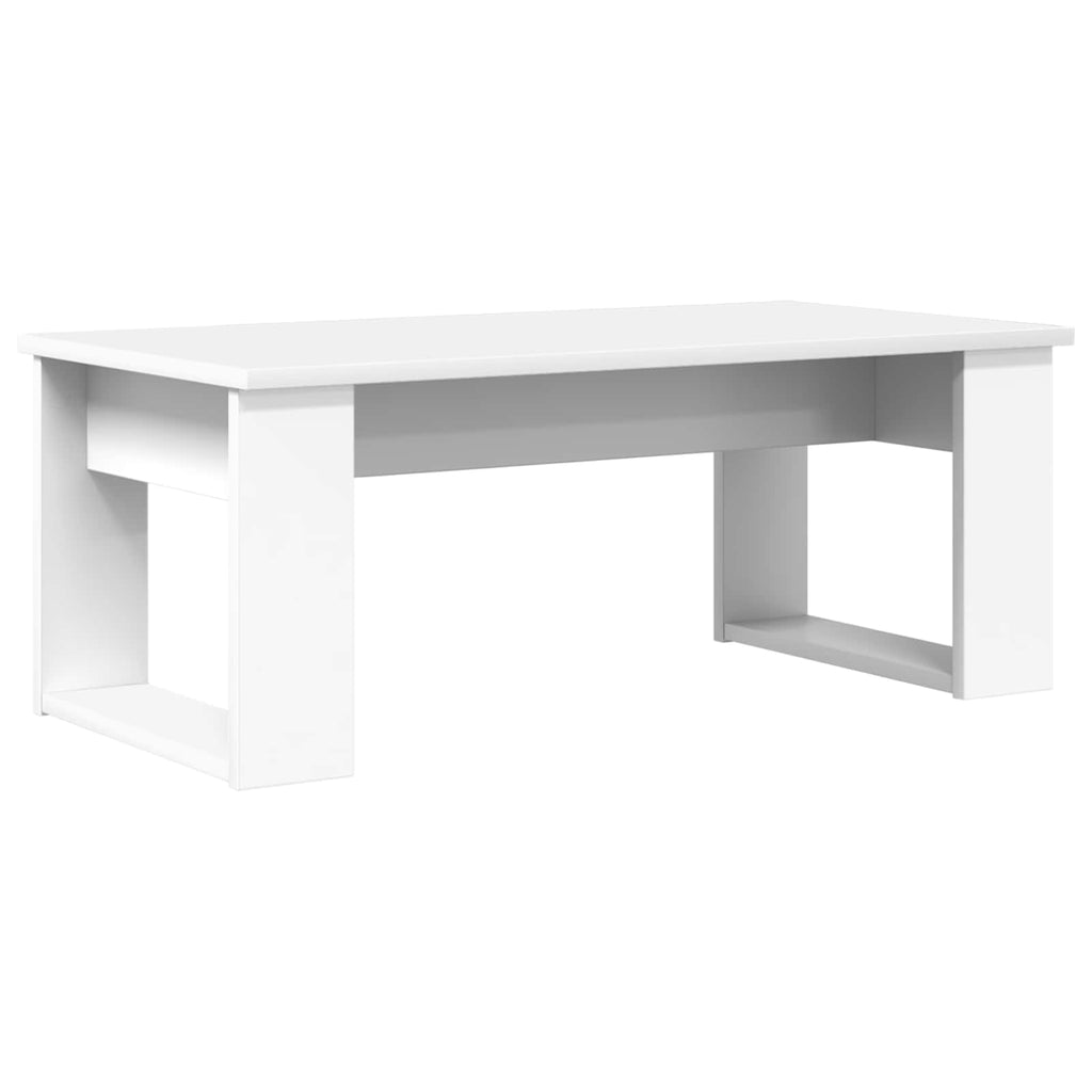 vidaXL Zestaw stolików kawowych 2 pcs Biały Materiał drewnopochodny