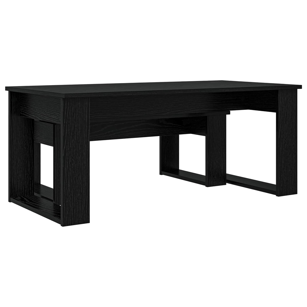 vidaXL Zestaw stolików kawowych 2 pcs Czarny Dąb