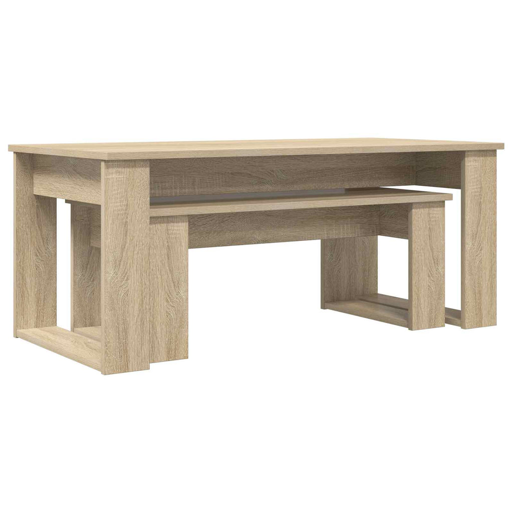 vidaXL Zestaw stolików kawowych 2 pcs Dąb Sonoma
