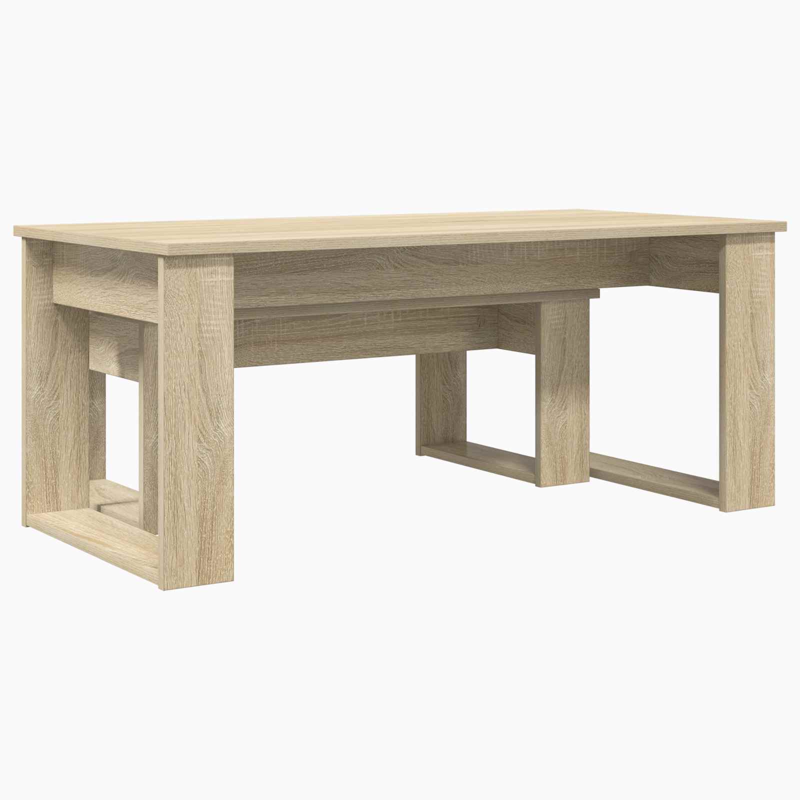 vidaXL Zestaw stolików kawowych 2 pcs Dąb Sonoma