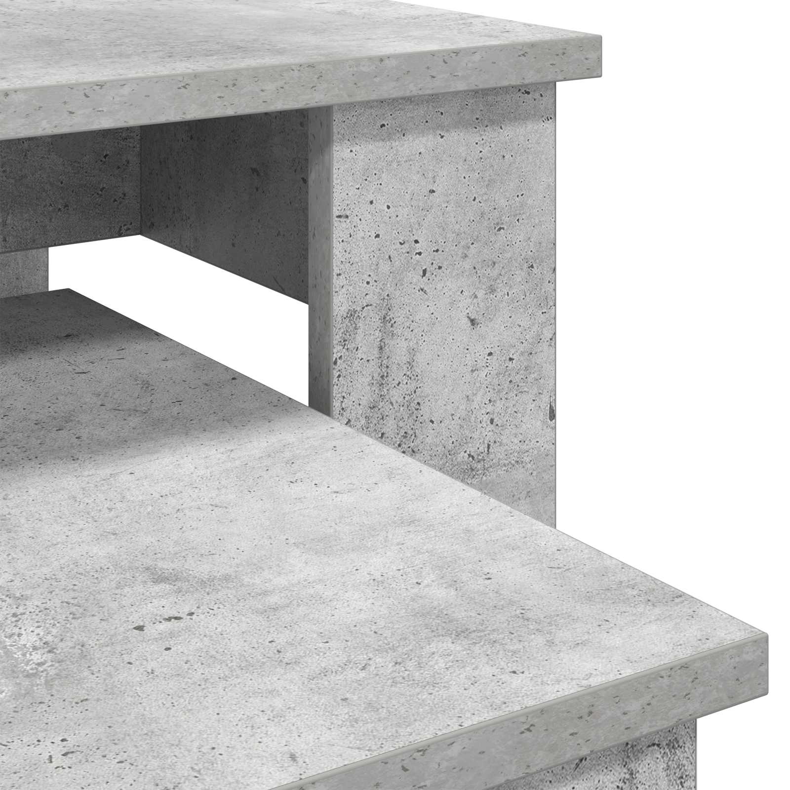 vidaXL Zestaw stolików kawowych 2 pcs Betonowy szary